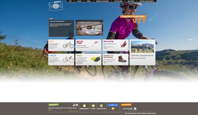 Activit&eacute;s sportives de l'Office de Tourisme Les Saisies